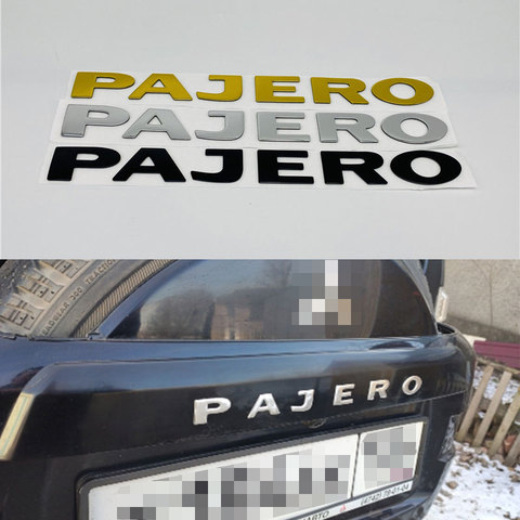 3 Colors For Mitsubishi Pajero Emblem Rear Trunk Tailgate Logo Nameplate Car Stickers 22CM ► Photo 1/5