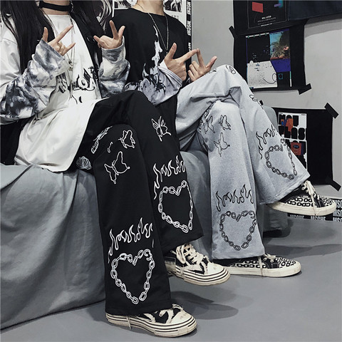 Dropshipping Harajuku Printing Pants For Women Trousers 2022 Streetwear Woman Harem Pants Autumn Ladies Causal Pants Plus Size ► Photo 1/1