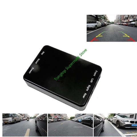 Car Multiple Cameras Image Switch Control Box 2/4 Way Parking Camera System for Front/Rear/Left/Right View Camera ► Photo 1/6
