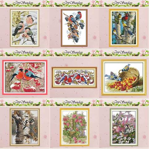 Birds Red bellies Magpies Counted Cross Stitch 11CT 14CT Cross Stitch Sets Chinese Cross-stitch Kits Embroidery Needlework ► Photo 1/5
