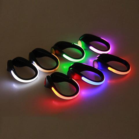 Battery Powered LED Shoe Clip Outdoor Safety Night Running Light Warning Lamp Cycling Equipment ► Photo 1/6