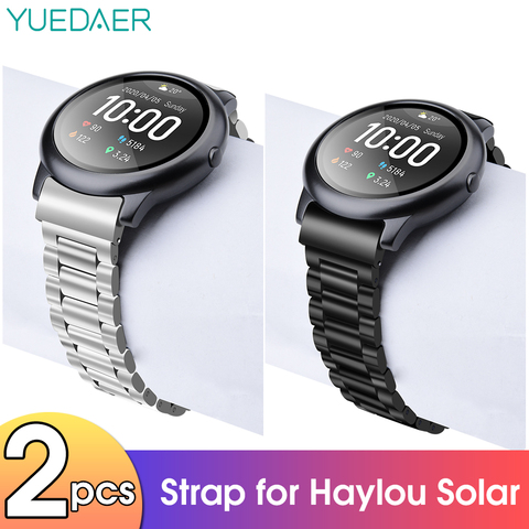 YUEDAER Metal Strap For haylou solar ls05 smartwatch Stainless Steel Watch Band Bracelet For XiaoMi Haylou Solar Wrist Band ► Photo 1/6