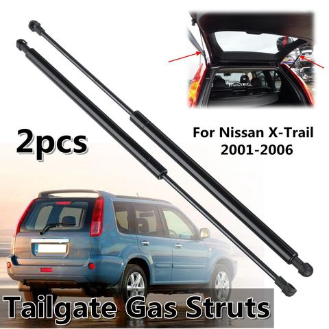 2Pcs Tailgate Trunk Boot Gas Struts Support Spring For Nissan X-Trail 2001-2006 90450-8H31A 90451-8H31A 90451-EQ30A ► Photo 1/6