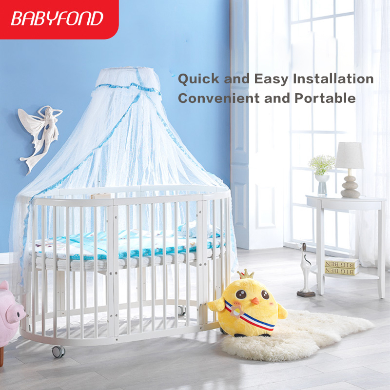 Brand Luxury Baby Bed EcoFriendly Baby Crib Round EU Multifunctional
