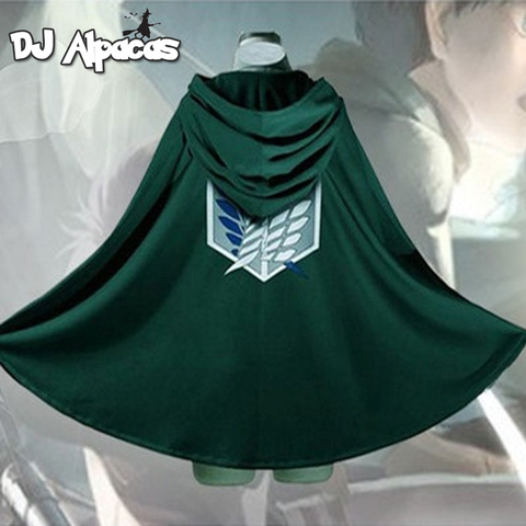 On Sale Anime Attack on Titan Cloak Shingeki no Kyojin Scouting Legion Aren / Levi Capes Cosplay Costume ► Photo 1/6