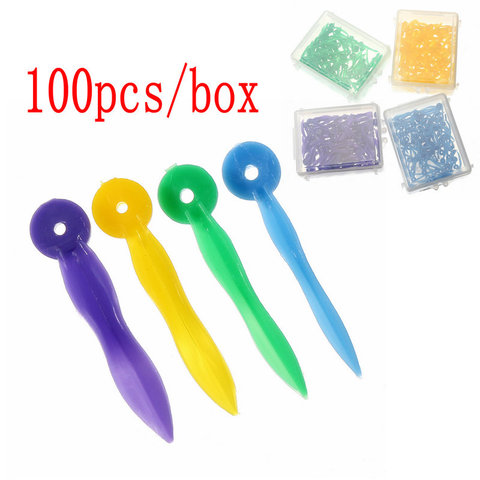 100pcs/box Disposable Dental Wedges Medical Plastic Arc Concave Design Diastema Wedges With End Circular Hole Dentist Care Tool ► Photo 1/6