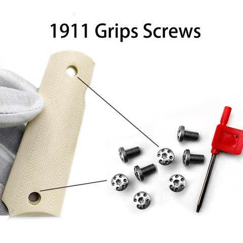 4pieces Customized CNC 1911 Grips Screws Stainless Steel Bolts Screws Set with T8 Torx Key Wrench For 1911 Grips models ► Photo 1/5