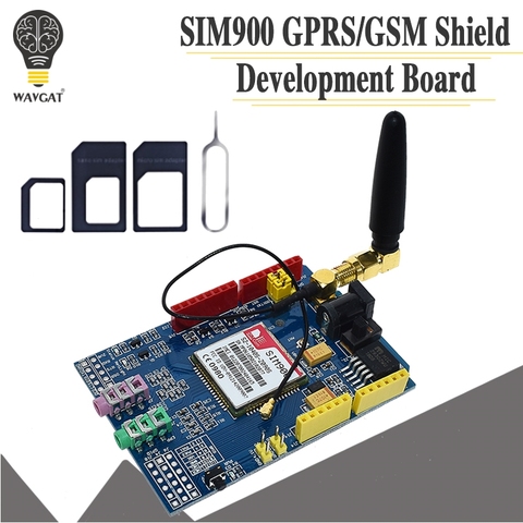 WAVGAT SIM900 850/900/1800/1900 MHz GPRS/GSM Development Board Module Kit For Arduino ► Photo 1/6