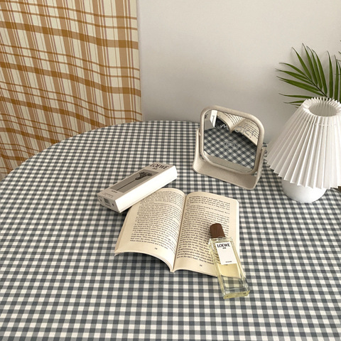 Table Cloth Korean Blogger Ins With Tablecloth Retro Background Cloth Wild Photo Prop Cloth Picnic Mat Kitchen Tools Checkered ► Photo 1/6