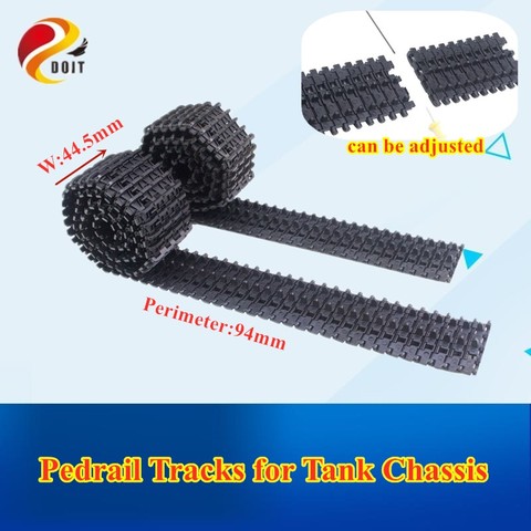 DOIT 2pcs Pedrail Tracks for Tank Chassis 1:16 3818 Caterpillar Chain Tracks Pedrail Thread Wheel Crawler DIY RC Toy Part ► Photo 1/6