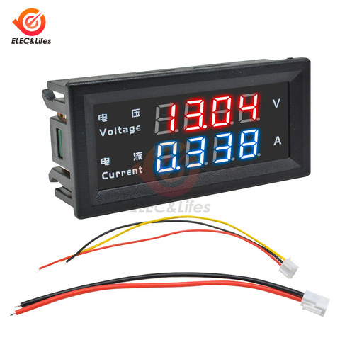 M4430 DC 100V 200V 10A Electronic Digital Voltmeter Ammeter 0.28'' LED Display Voltage Regulator Volt AMP Meter Tester ► Photo 1/6