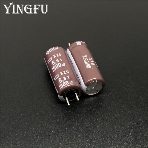 20Pcs/Lot 1500uF 6.3V NCC KZG Series 8x20mm Super Low ESR 6.3V1500uF Aluminum Electrolytic Capacitor ► Photo 1/3