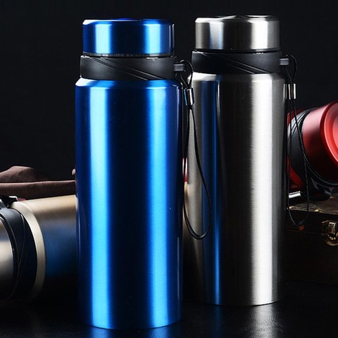 Large Capacity Stainless Steel Thermos Cup 1.2L Sports Water Bottle Vacuum  Insulation Bottle Insulation Coffee Mug Water Cup