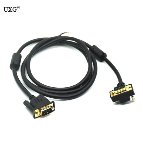 VGA Angle Short cables 90 Degree Down Angled Direction 15pin 3+6 VGA Cable 1.5m 3m For Projector Computer Monitor HDTV 1080P ► Photo 1/6