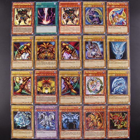 100PCS Yu Gi Oh Japanese Anime 100 Different English Card Wing Dragon Dragon Giant Soldier Sky Dragon Flash Card Kids Toy Gift ► Photo 1/6