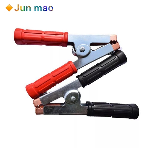 1/2 PCS NOW Non Slip Handle 500A Spring Loaded Crocodile Clip Welding Earth Clamp Red Black 500A ► Photo 1/3