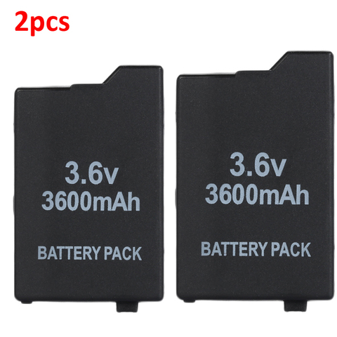 2pcs 3.6V 3600mAh Rechargeable Li-ion Battery Pack for Sony PSP2000 PSP3000 PSP 2000 3000 Console Gamepad Replacement Batteries ► Photo 1/5
