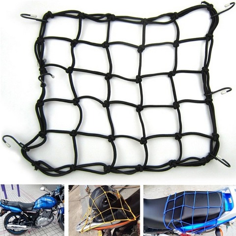 Universal Bungee Cargo Net Motorbike Helmet Mesh Storage Motorcycle Helmet Bungee Luggage Hold Down Storage Cargo Organiser Net ► Photo 1/6