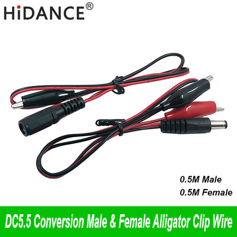 Alligator clips Crocodile wire Male/female to DC5.5 tester Detector DC Voltage meter ammeter capacity power meter monitor, etc ► Photo 1/1