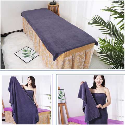 Microfiber towelBeauty Salon Bath Towel and Face Towel Massage Quick-Dry Special Large Towel Thick Microfiber Absorbent Soft Ste ► Photo 1/1