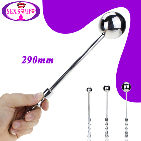 SML Metal Anal Balls Dildo Butt Plug Anal Plugs Long G Spot Stimulate Wand Massage Stick Adult Sex Toys For Men Women Gay Unisex ► Photo 1/6