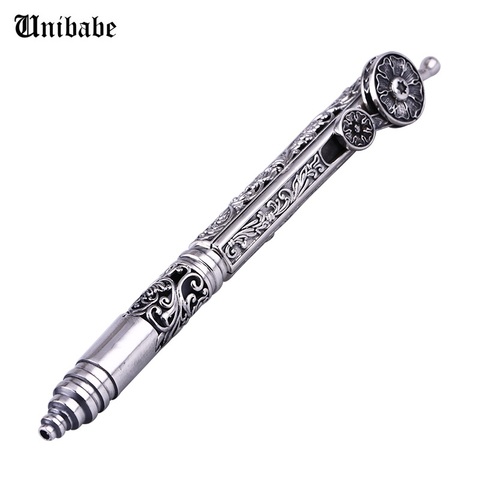 Pure Silver S925 Silver Openwork Flower Vine Business Ballpoint Pen Pendant Sterling 925 Jewelry ► Photo 1/1