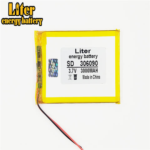 3.7V 306090 high-capacity lithium polymer batteries 286090 3000MAH battery Universal Rechargeable Battery ► Photo 1/4