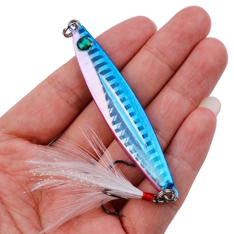 1pc Laser Metal Jig 7g 10g 14g 17g 28g  40g Jigging Lead Fish Fishing Lure Metal Lures Fishing Jig Supplies for Pike Pesca ► Photo 1/6