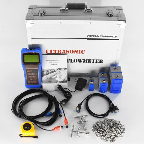 Digital Ultrasonic Flowmeter DN15-6000mm TUF-2000H TS-2 TM-1 TL-1 Transducer liquid flow meter ► Photo 1/6