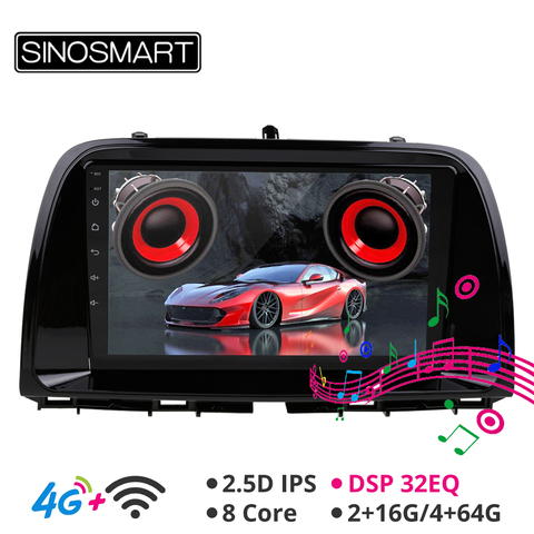 Sinosmart Car GPS Navigation Radio for Mazda 5 android CX-5 2013-2016 2.5D IPS/QLE Screen Support BOSE Soundsport Free ► Photo 1/3