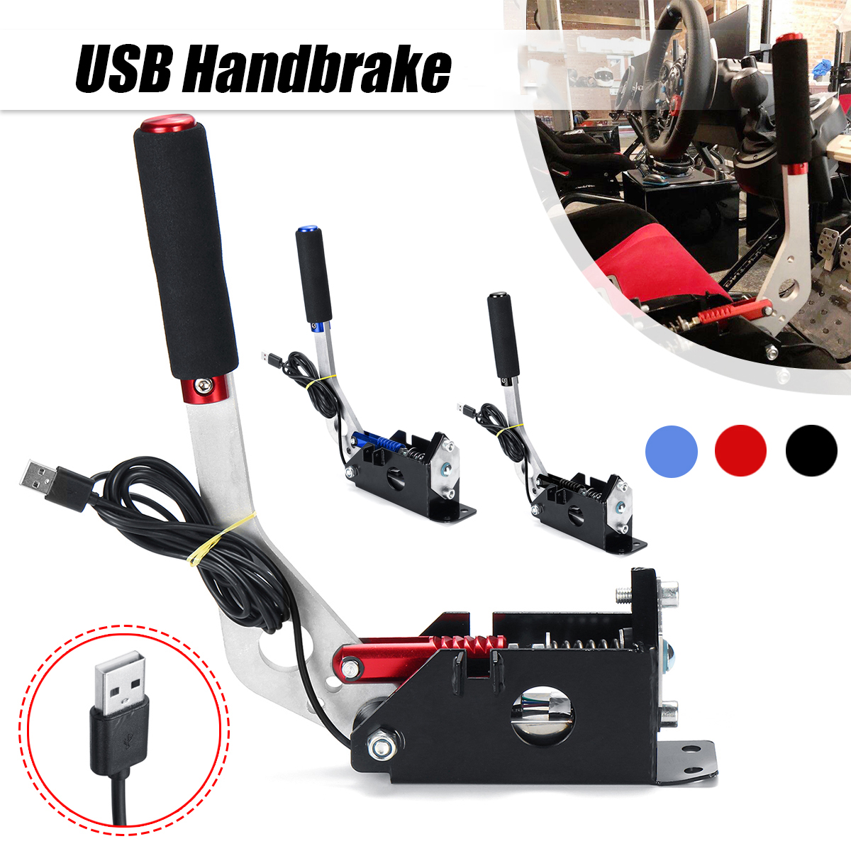 PS4/Xbox One + PC G29/G920/T300RSG295/G27 USB Hand Brake+Clamp for Racing  Games Logitech Brake System Handbrake Racing Game Part - AliExpress