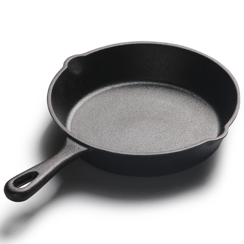 Cast Iron Skillet Non-stick Frying Pan Cooking Pot Restaurant Chef Cookware Kitchen Gadgets Kitchen Accessories казан чугунный ► Photo 1/6