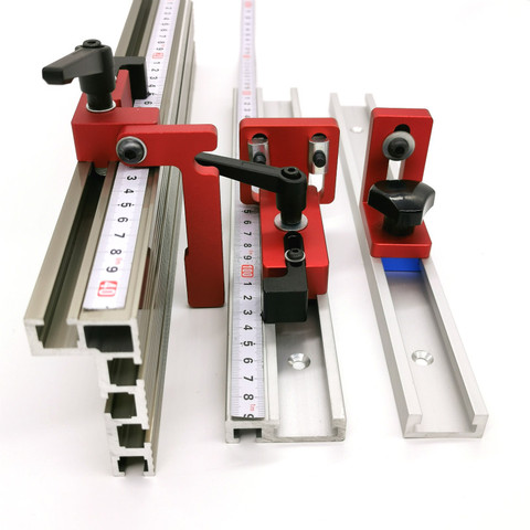 300-800mm Woodworking T-slot Miter Track Aluminum Alloy T-Track Miter Gauge  Track Slot for Wood working Workbench Tools