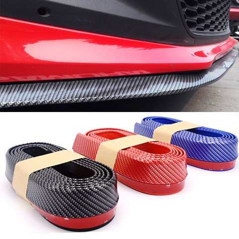 2.5mx65mm Car Bumper Lip Stickers Car Protectors Front Bumper Lip Splitter Exterior Mouldings Bumper Rubber Strip Car Accessory ► Photo 1/6