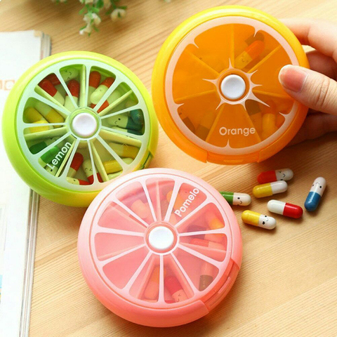 Weekly Rotating Pill Box Case Splitter Tablet Storage Organizer Medicine 7 Day Pill Container For Travel ► Photo 1/6
