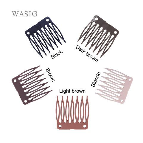 50 pcs/Lot,Wig Accessories,Hair Wig Plastic Combs and Clips For Wig Cap,Black Color Combs For Making Wig,Vogue Queen Products ► Photo 1/6