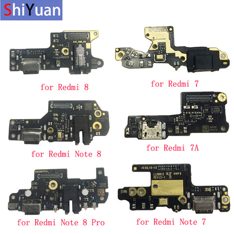 Original USB Charging Port Connector Board Parts Flex Cable For Xiaomi Redmi 7 7A 8 Redmi Note 7 7 Pro Note 8 8Pro USB PCB Board ► Photo 1/6