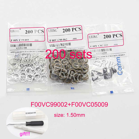 ERIKC Repair Kit Gasket F00VC99002 1.34mm Steel Ball F00VC05001 1.5mm Ceramic Ball F00VC05009 F00VC05008 F00RJ02177 for BOSCH ► Photo 1/6