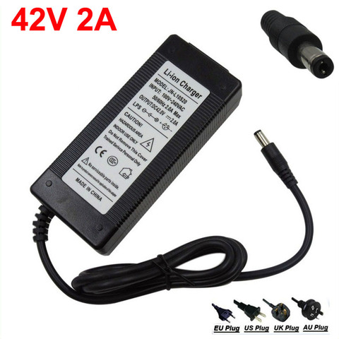 36V 2A DC Li-ion battery charger Output 42V 2A charger Used for 36V 10S 10AH 12AH 15AH 20AH Ebike lithium battery charging ► Photo 1/6