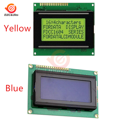 1604 16x4 Character LCD Module 16*4 LCD Display Screen With LED Backlight SPLC780 HD44780 Controller IIC / I2C ► Photo 1/5