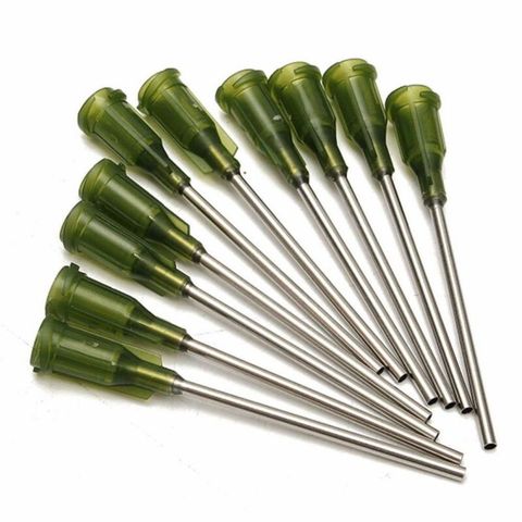 10 pieces/set of dispensing needles Syringe head 1.5 inches long (14 needles) olive needle, used for mixing multiple liquids ► Photo 1/6