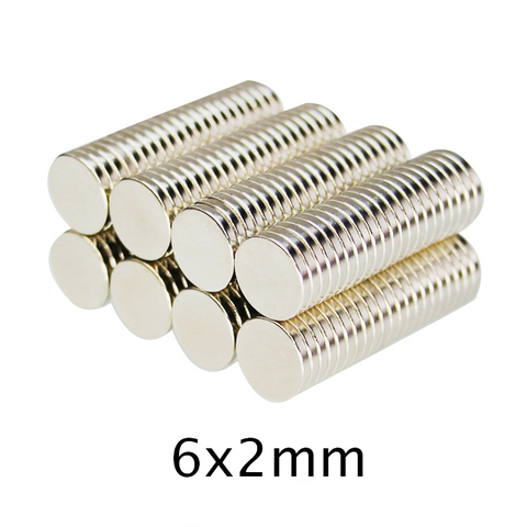 50/100/150pcs 6x2 mm Mini Small circular Magnets 6mmx2mm Fridge N35 Neodymium Magnet Dia 6x2mm Permanent NdFeB Magnets 6*2mm ► Photo 1/5