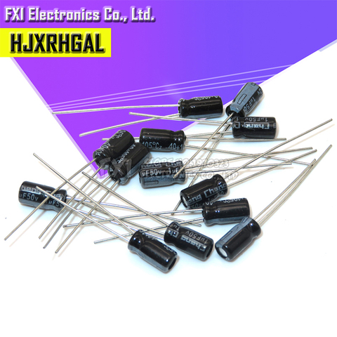 50PCS  50V1UF 4*7mm 1UF 50V 4*7 Electrolytic capacitor New original ► Photo 1/2