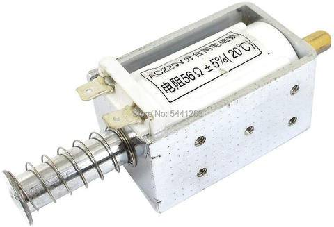 VS1 DC12V 24V 110V AC 220V 3A 3Kg Open Frame Push Pull Solenoid Electromagnet Actuator ► Photo 1/3