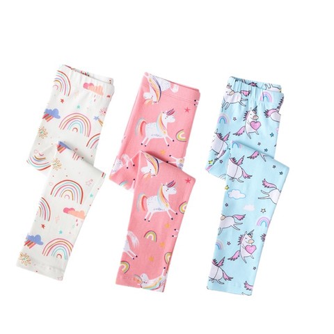 Children Rainbow Unicorn Pants Girls Leggings Children Leggings for Girls Cartoon Baby Girls Pants Kids Cotton Skinny Pants ► Photo 1/6