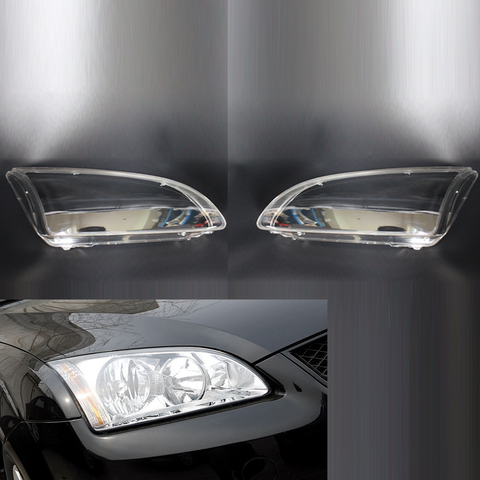 2 Pcs Left + Right Car Front Headlight Lens Glass Light Cover Lampshade Shell Accessories Fit For Ford Focus 2005 2006 2007 2008 ► Photo 1/5