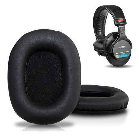 Leather Replacement Ear Pads For Sony MDR-V6/MDR-7506/MDR-CD900ST Memory Foam Ear Cover Headphones Ew# ► Photo 1/6