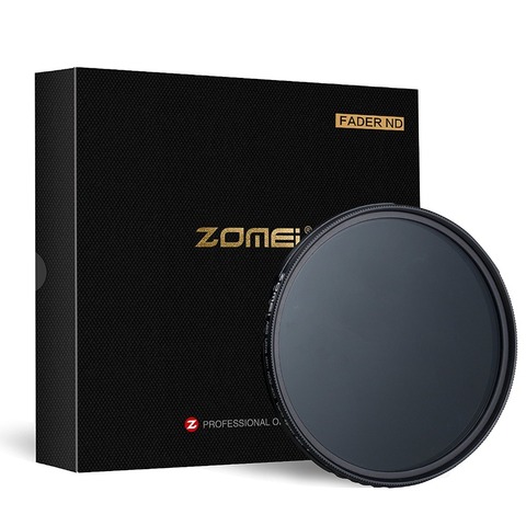 Zomei Ultra Slim ABS Fader ND Adjustable Variable ND2-400 Neutral Density Filter for DSLR Lens 49/52/58/67/72/77/82mm ► Photo 1/5