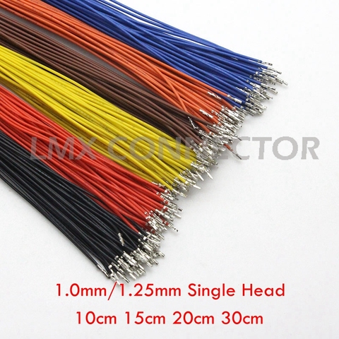 100PCS  JST SH GH 1.0mm 1.25mm Pitch Connector Terminal Wire Electronic Wire Single Head 10cm 15cm 20cm 30cm without housing ► Photo 1/5