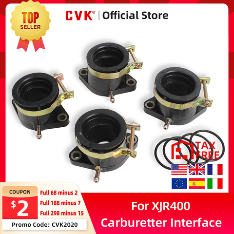 CVK Carburetor Install Adapter Interface Carburetter Manifold Intake Pipe Connector Glue For Yamaha XJR400 FZ400 1993-1998 ► Photo 1/6
